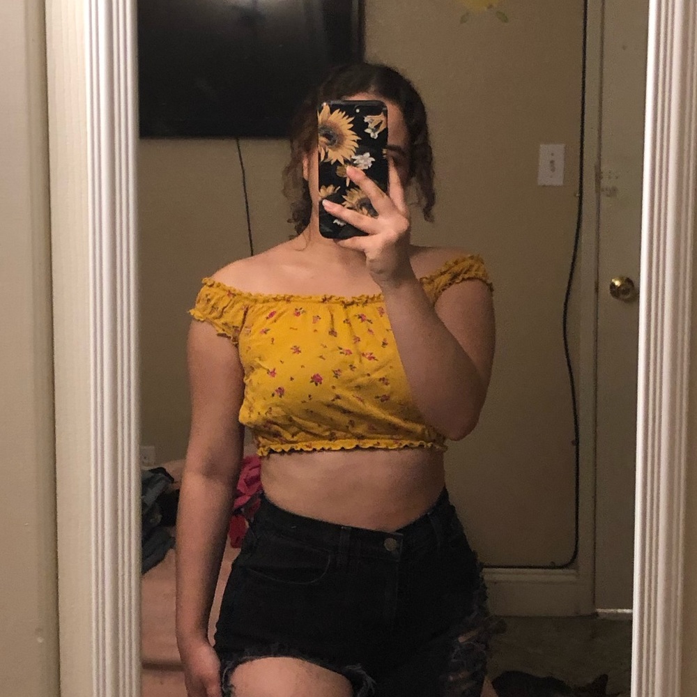 FLORAL CROP TOP